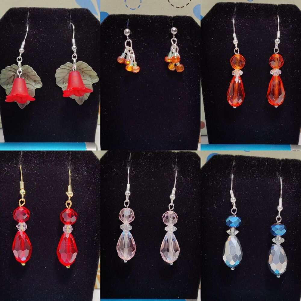 Crystal Dangle Drop Earrings